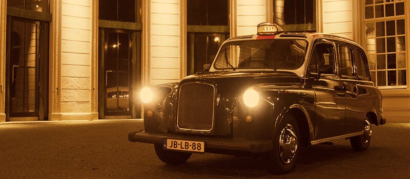 Trouwauto Engelse Taxi