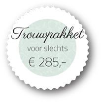 Trouwpakket voor slechts 285 euro